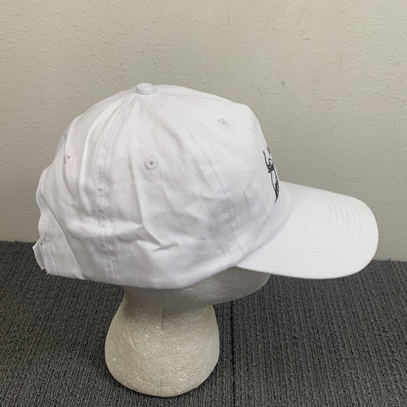 Mastodon Alumni Community Baseball Hat Unisex OSFA White Strapback Hit Wear - Picture 8 of 14